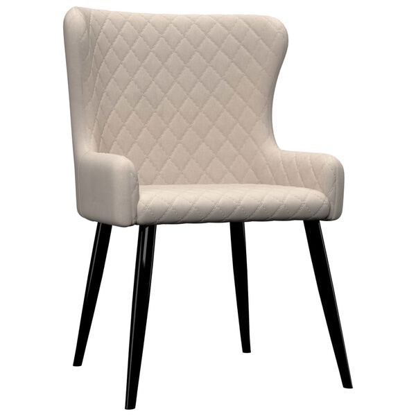 vidaXL Blagovaonske stolice od tkanine 2 kom krem