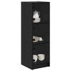 vidaXL Highboard Crni hrast 35 x 37 x 109 cm Konstruirano drvo