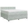 vidaXL Boxspring krevet s madracem Svjetlosiva 140 x 190 cm Bar&scaron;un