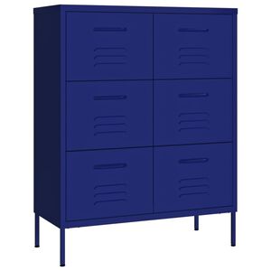 vidaXL Ormarić s ladicama modri 80 x 35 x 101,5 cm čelični