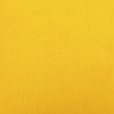 vidaXL Počivaljka s valjkastim jastukom žuta baršunasta