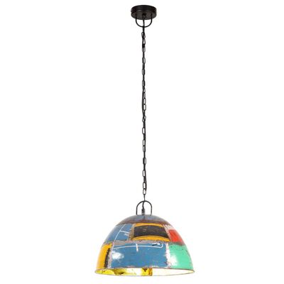 vidaXL Industrijska viseća svjetiljka 25 W šarena okrugla 41 cm E27