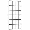 vidaXL Klizna vrata s priborom 90 x 205 cm od ESG stakla i aluminija