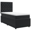 vidaXL Boxspring krevet s madracem Crna 80 x 200 cm Bar&scaron;un