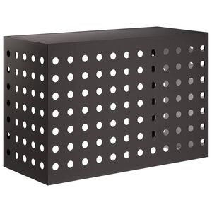 vidaXL Pokrov za klima uređaj Crna 90 x 40 x 60 cm Čelik