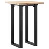 vidaXL Blagovaonski stol O-oblika 50x50x75,5 cm od borovine i čelik