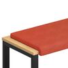 vidaXL Jastučić za klupu Kord Crvena narančasta Dubina 35 cm