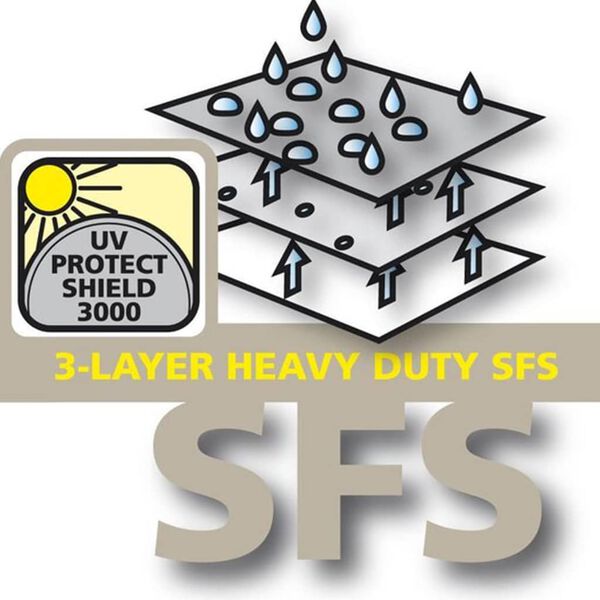 Eurotrail navlaka za suncobran 260 x 60 cm siva