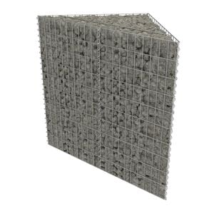 vidaXL Gabionska sadilica od pocinčanog čelika 75 x 75 x 100 cm