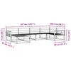 vidaXL Set vanjskih sofa 6 pcs Prirodna Čvrsto drvo akacije