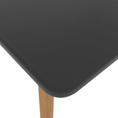 vidaXL Blagovaonski stol sivi 80 x 80 x 75 cm metalni