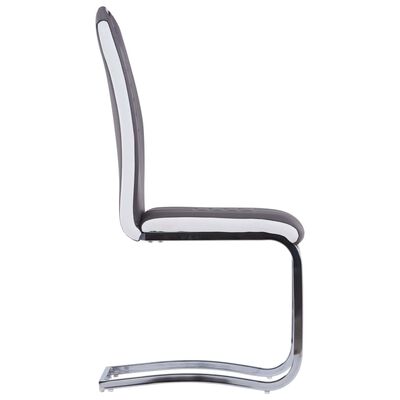 vidaXL Konzolne blagovaonske stolice od umjetne kože 6 kom sive