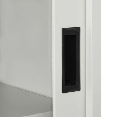 vidaXL Ormarić s kliznim vratima svjetlosivi 90 x 40 x 90 cm čelični