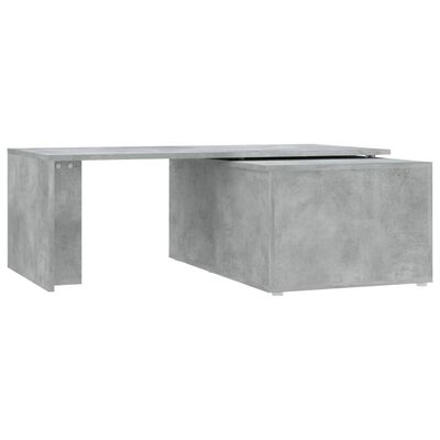 vidaXL Stolić za kavu siva boja betona 150 x 50 x 35 cm od iverice