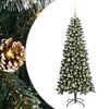 vidaXL Umjetno božićno drvce Zelena 150 cm PVC, plastika i čelik