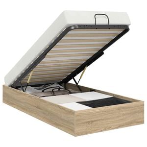 vidaXL Otomanski krevet s pohranom Sonoma hrast 203 x 80,5 x 25 cm