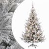 vidaXL Umjetno božićno drvce s kuglicom 120 cm 150 LED lampica