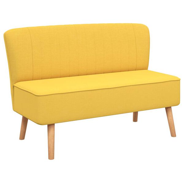 vidaXL Sofa 117x55,5x77 cm Tkanina Žuta