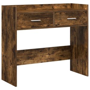 vidaXL Konzolna stolica Dimljeni hrast 90 x 35 x 80 cm