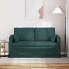 vidaXL Sofa 120cm Tamnozelena Metal