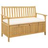 vidaXL Klupa za pohranu s jastukom s pohranom 120 x 63 x 84 cm