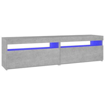 vidaXL TV ormarići s LED svjetlima 2 kom boja betona 75 x 35 x 40 cm