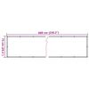 vidaXL Balkonski zaslon za privatnost s izgledom biljke 600x75 cm PVC