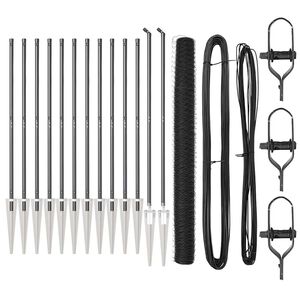 vidaXL Heksagonalna ograda s stubom 25 x 1,6 m Čelik premazan PVC-om