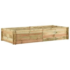 vidaXL Povi&scaron;ena gredica za povrće impregnirana borovina 197x100x40 cm