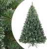 vidaXL Umjetno Zglobno Božićno Drvo Snijeg Preplačeno Zelena 180 cm