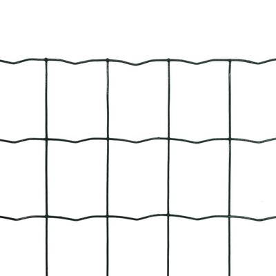 vidaXL Euro ograda čelična 25 x 1,2 m zelena