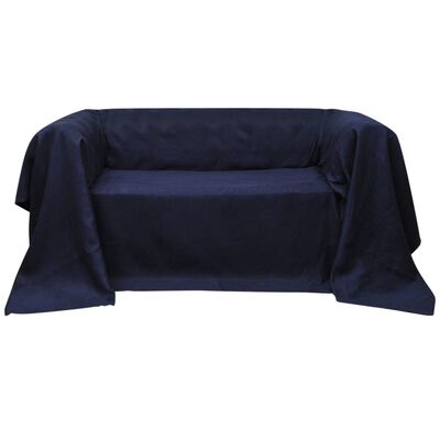 Prekrivač za Kauč Mikro-fiber Tamno Plavo 270 x 350 cm