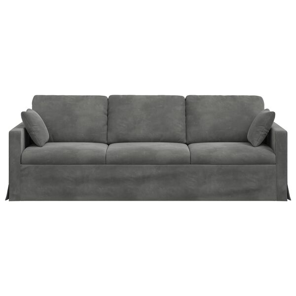 vidaXL Sofa Tamno siva 228 x 78 x 80 cm Bar&scaron;un