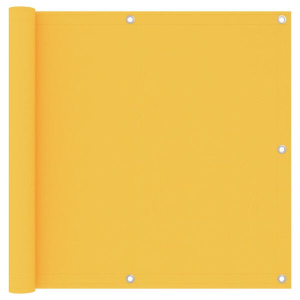 vidaXL Balkonski zastor žuti 90 x 400 cm od tkanine Oxford