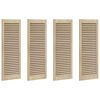 vidaXL Ormarna vrata s vratima 4 kom. Prirodna 110 x 2,1 x 39,5 cm