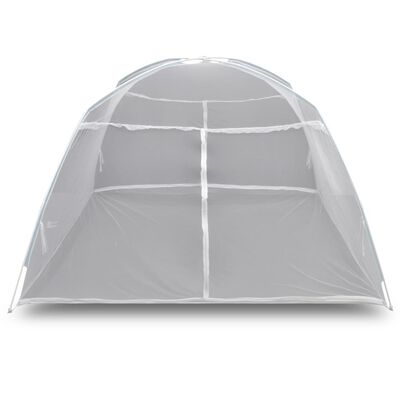 vidaXL Šator za kampiranje 200 x 120 x 130 cm od staklene vune bijeli