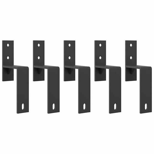 vidaXL Pribor za klizna vrata 213,5 cm čelični crni