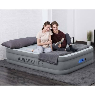 Bestway zračni krevet AlwayzAire za 2 osobe 203 x 152 x 46 cm sivi