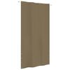 vidaXL Balkonski zastor smeđe-sivi 140 x 240 cm od tkanine Oxford