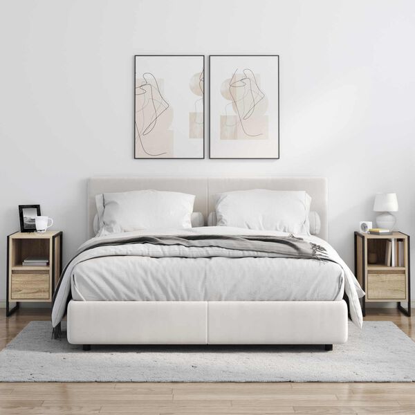 vidaXL Noćni ormarić Sonoma 39,5 x 30 x 50 cm Konstruirano drvo