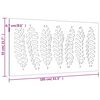 vidaXL Vrtni zidni ukras 105 x 55 cm od čelika COR-TEN s uzorkom li&scaron;ća