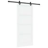 vidaXL Klizna vrata 93 x 211 cm Konstruirano drvo Bijela i crna