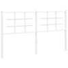 vidaXL Metalno zamjensko uzglavlje bijelo 150 cm
