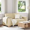 vidaXL Dvosjed Kauč Krem 160x78x84 cm Tkanina