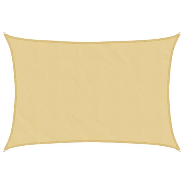 vidaXL Jedro protiv sunca boje pijeska 5x4 m 100 % poliester Oxford