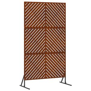 vidaXL Zaslon za privatnost Siva 100 x 50 x 180 cm Čelik