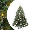 vidaXL Umjetno božićno drvce s stalakom Zelena 120 cm PE i PVC