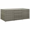 vidaXL Vrtna kutija za pohranu od poliratana 180 x 90 x 70 cm siva