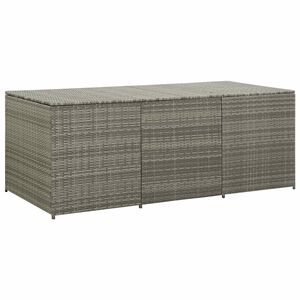vidaXL Vrtna kutija za pohranu od poliratana 180 x 90 x 70 cm siva