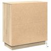vidaXL LED komoda Sonoma hrast 71 x 34,5 x 75 cm Konstruirano drvo